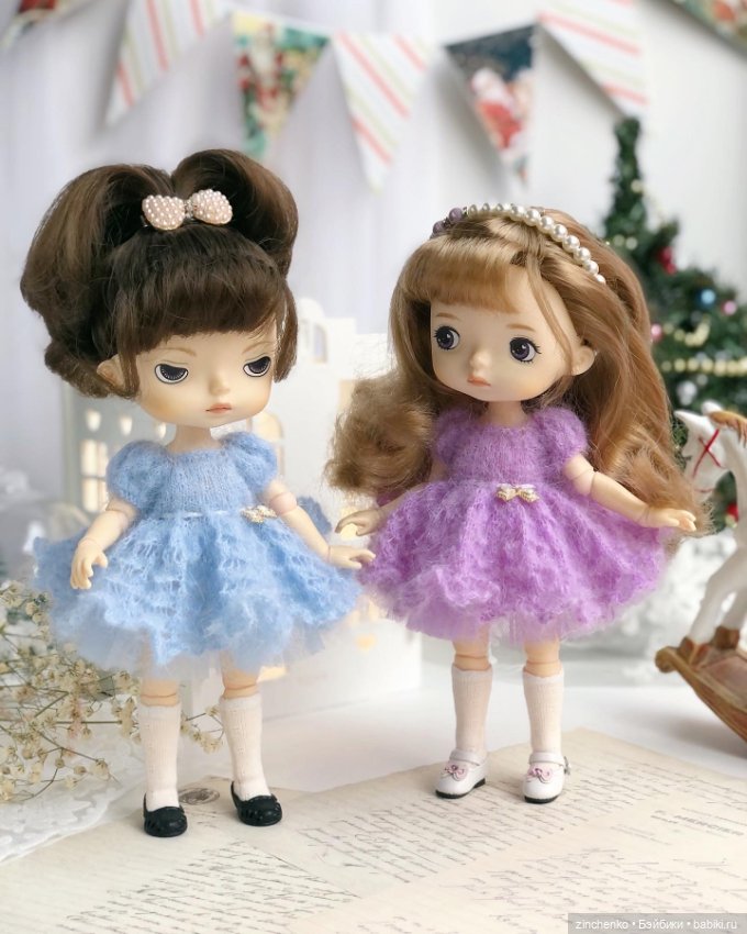 PDF Мастер-Класс по вязанию платья "Неженка" для кукол Xiaomi Monst (фото 4)