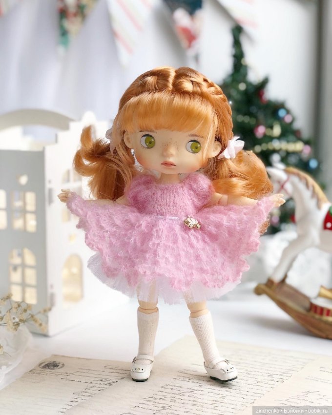 PDF Мастер-Класс по вязанию платья "Неженка" для кукол Xiaomi Monst (фото 5)