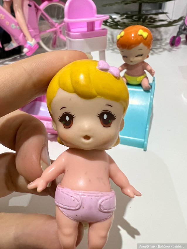 Малыши Takara комплект 3 пупсика с аксессурами (фото 10)