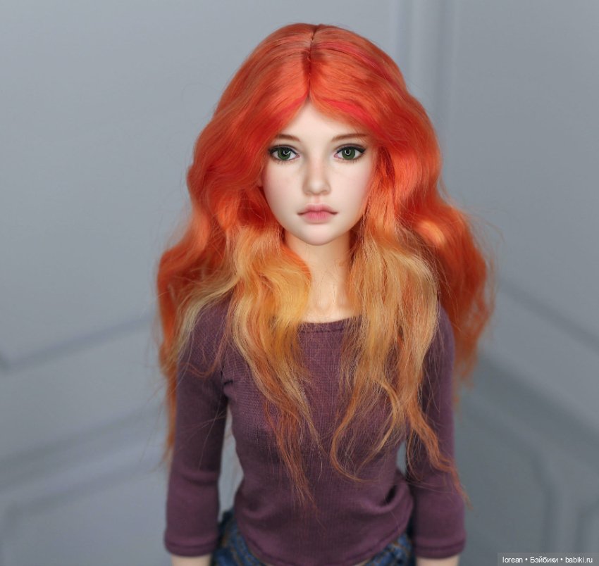 Парик из Ангорской козы для Natalia Loseva Dolls