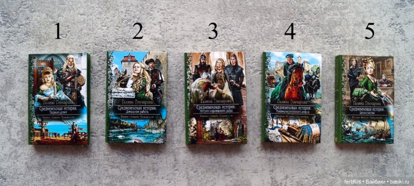 Книги серии "Средневековая история" в масштабе 1:6 (фото 2)