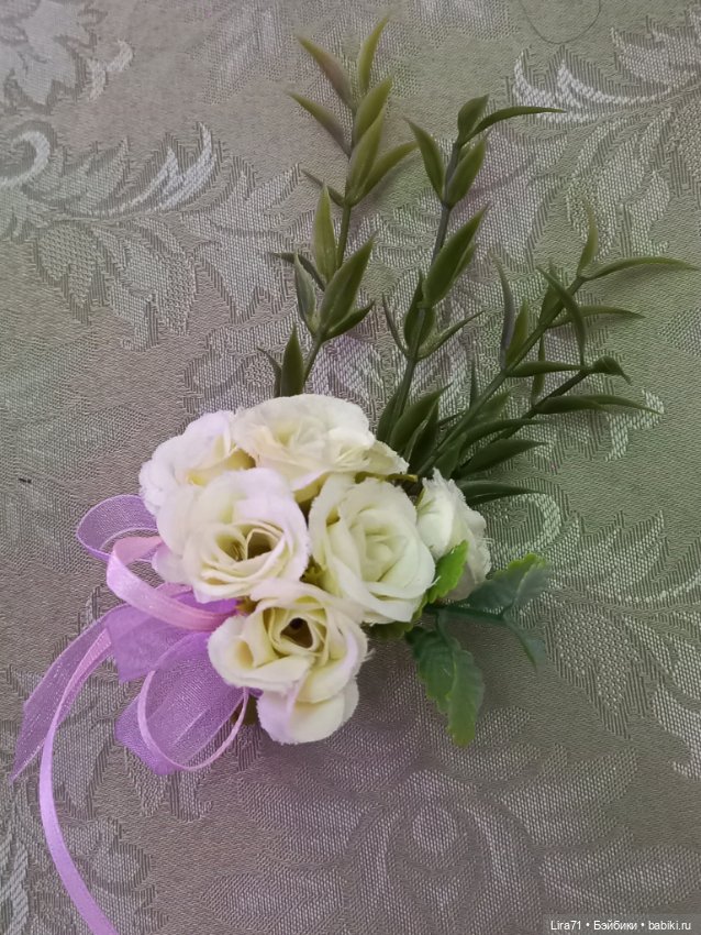 Нежный букетик светлых роз (фото 7)