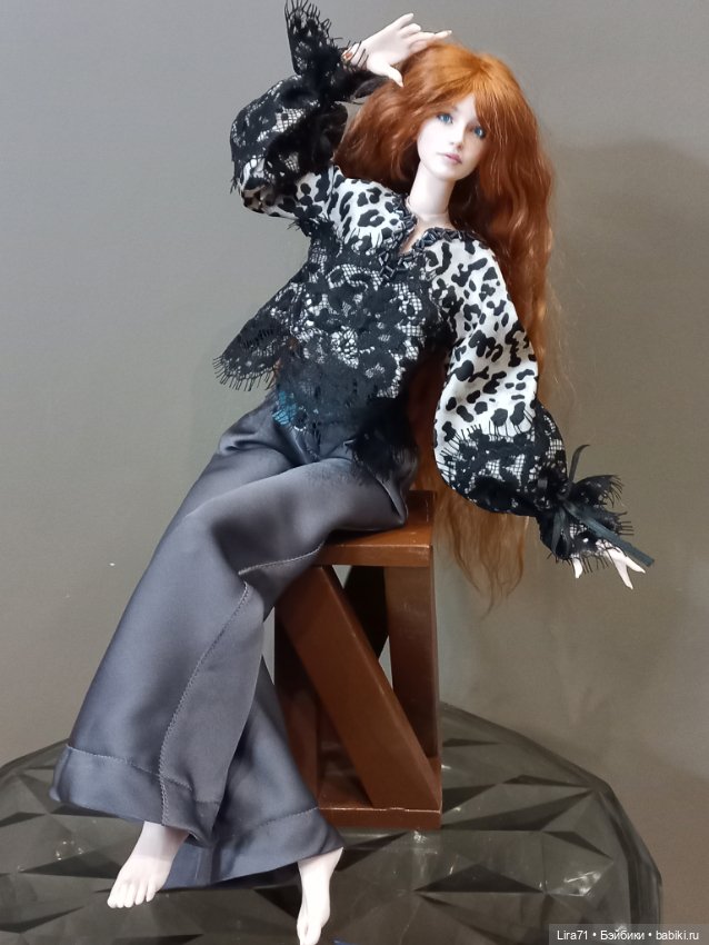 Брюки и блуза из натурального шелка для худеньких девочек 1/4 (фото 4)