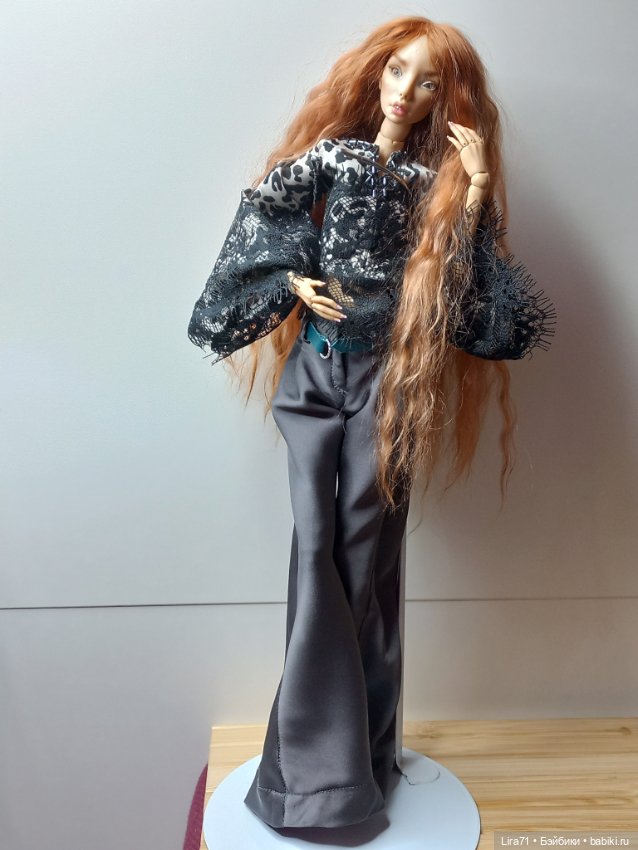 Брюки и блуза из натурального шелка для худеньких девочек 1/4 (фото 10)
