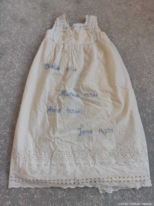 Крестильное платье батист