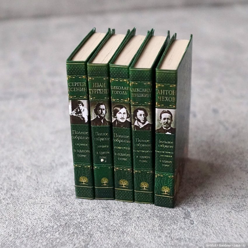 Книги "Русская классика" №4 в масштабе 1:6 (фото 3)