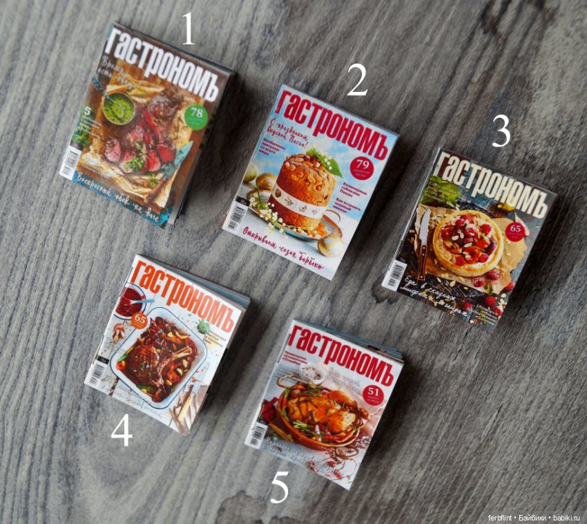 Набор журналов "Гастроном" в формате 1:6 (фото 2)