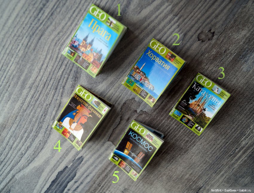 Набор журналов "Geo" в формате 1:6 (фото 2)