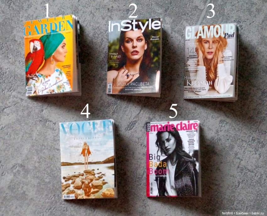 Набор женских журналов в масштабе 1:6 (фото 2)