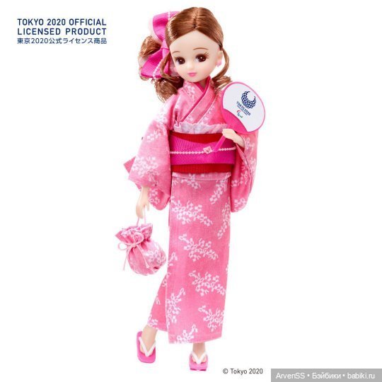 Takara Tomy Licca Yukata Doll Tokyo 2020 Paralympics Emblem (фото 6)