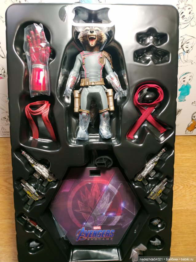 Экшн фигурка Марвел Ракета Енот (фото 2)