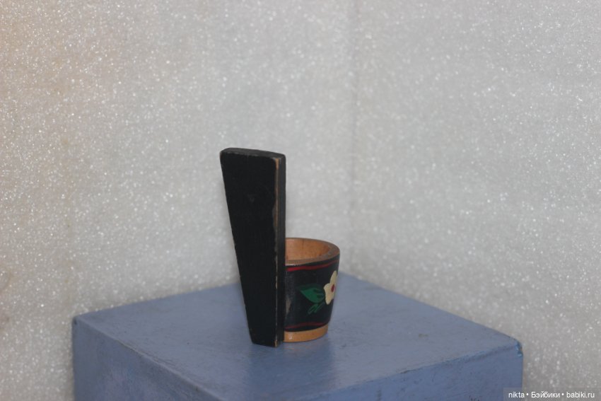 Ковш деревянный СССР Для кукольного быта (фото 3)