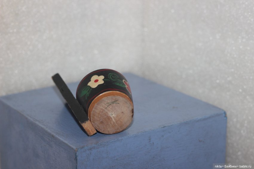 Ковш деревянный СССР Для кукольного быта (фото 4)