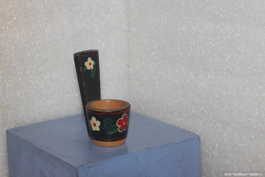 Ковш деревянный СССР Для кукольного быта (фото 2)