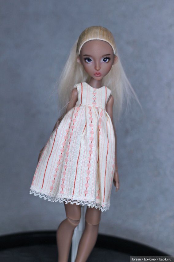 Парик из Альпаки сури для LillyCat chibi Lana