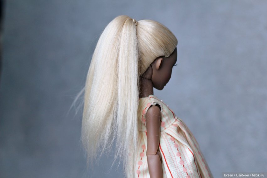 Парик из Альпаки сури для LillyCat chibi Lana (фото 8)