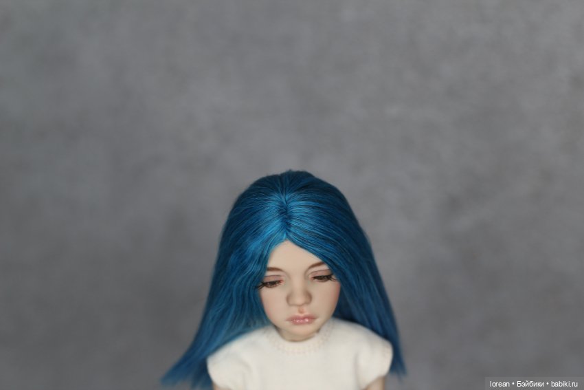 Парик из альпаки сури для ptichka art dolls (фото 4)