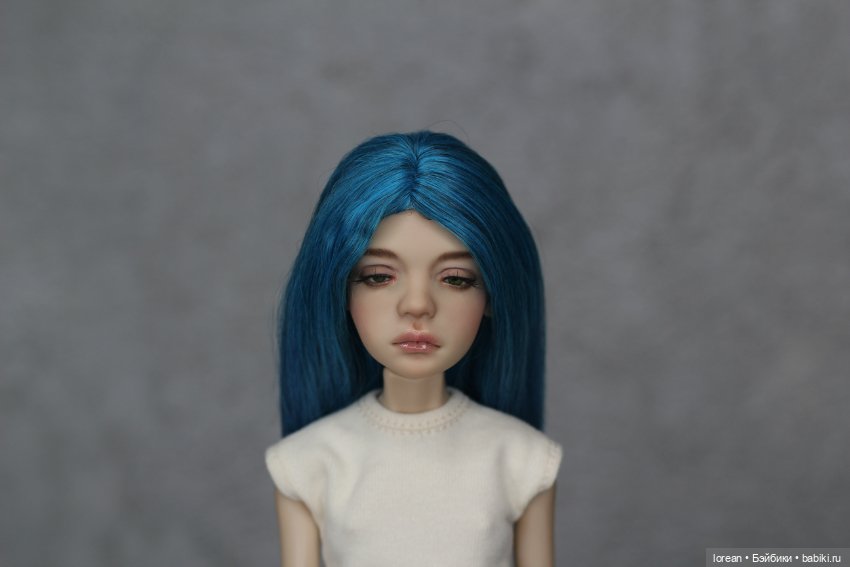 Парик из альпаки сури для ptichka art dolls (фото 3)