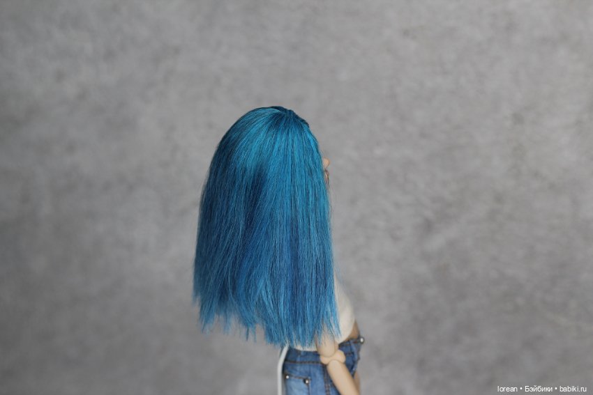 Парик из альпаки сури для ptichka art dolls (фото 5)