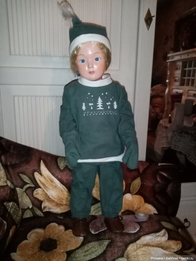 Кукла "Лыжница" копия, прессопилки