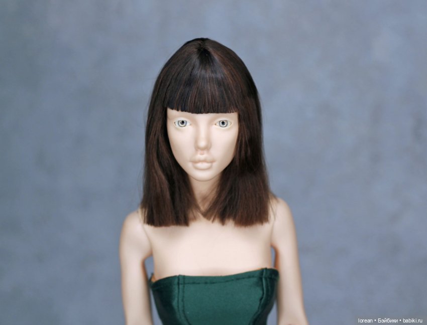 Парик из альпаки сури для Eslin doll