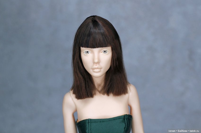 Парик из альпаки сури для Eslin doll (фото 3)