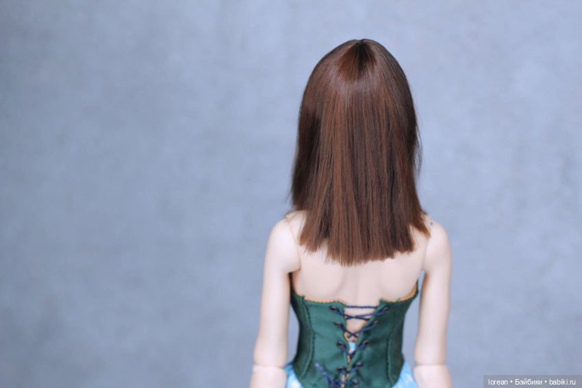 Парик из альпаки сури для Eslin doll (фото 7)