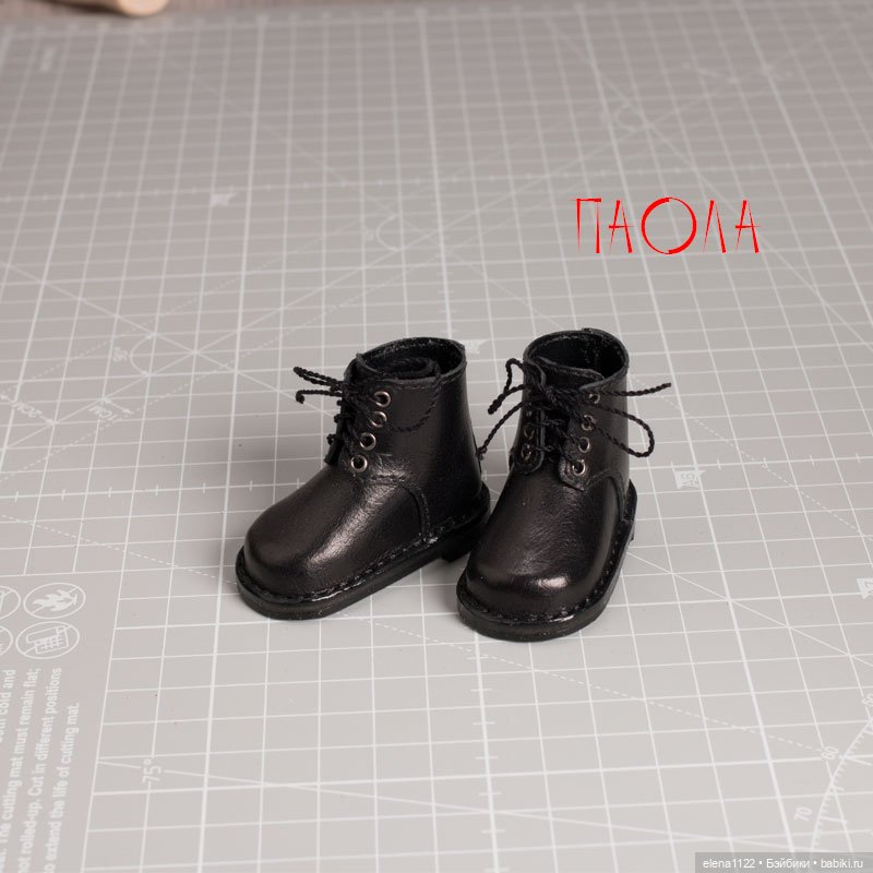 Ботинки для Паолы Рейна (рост куклы 32) (черные) (фото 3)