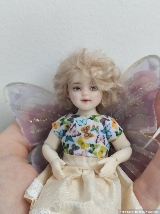 Миниатюрная шарнирная авторская кукла (фото 2)