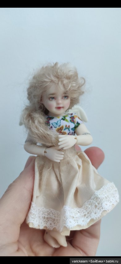 Миниатюрная шарнирная авторская кукла (фото 5)