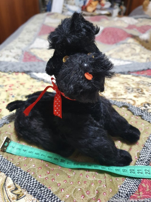 Винтажный плюшевый пудель (фото 6)