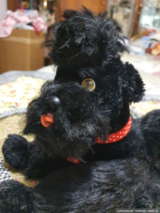 Винтажный плюшевый пудель (фото 3)