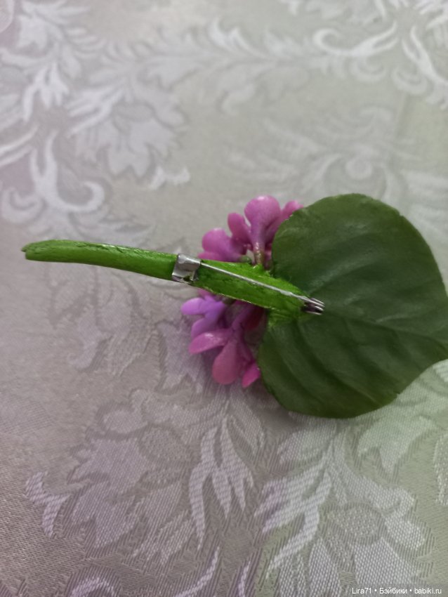 Бутоньерка из холодного фарфора (фото 3)