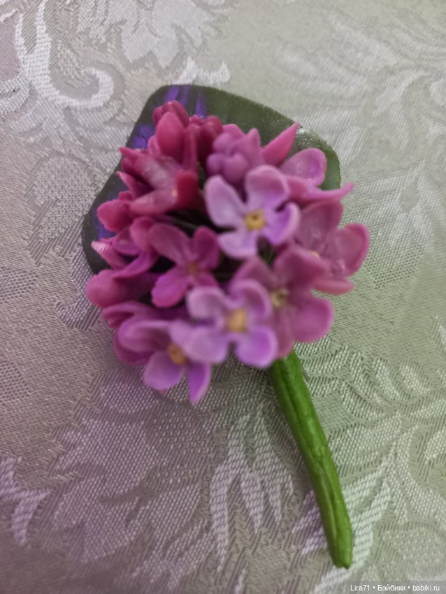 Бутоньерка из холодного фарфора (фото 2)