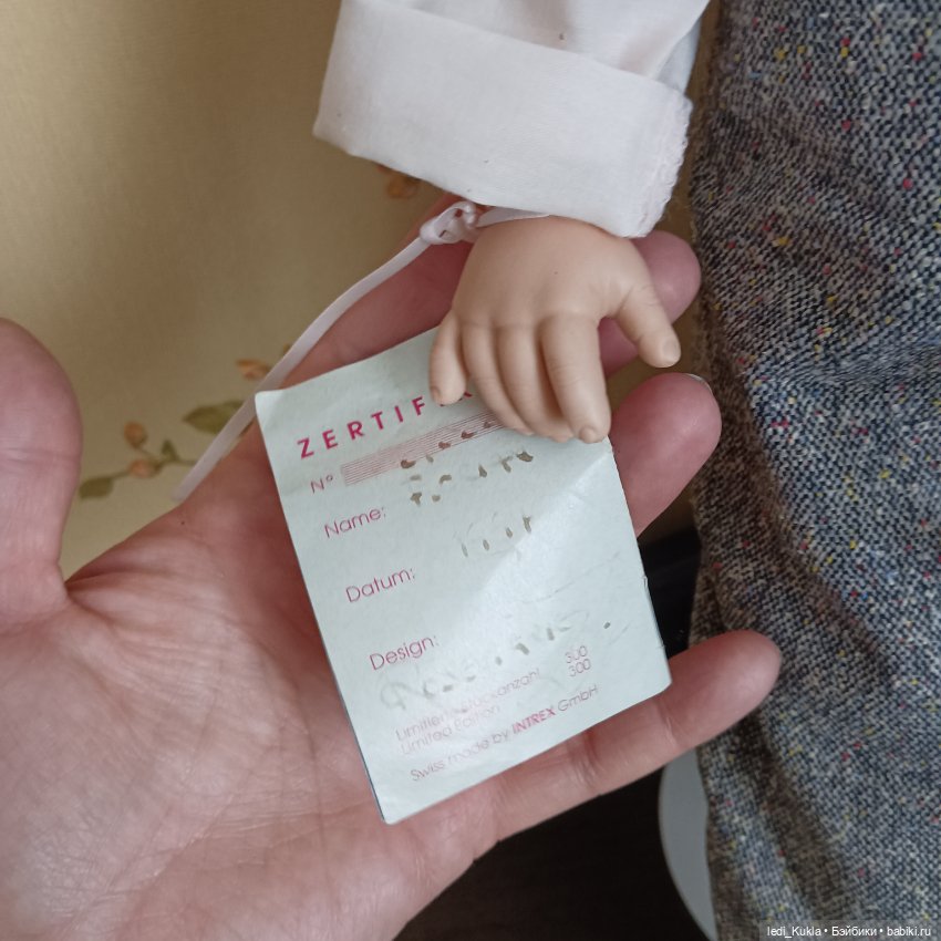 Авторская фарфоровая кукла от Rosemarie Kunz (фото 6)