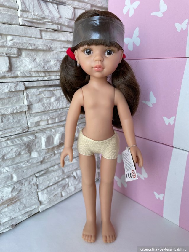 Кэрол с хвостиками и челкой, карими глазами, Паола Рейна(Paola Reina), нюд