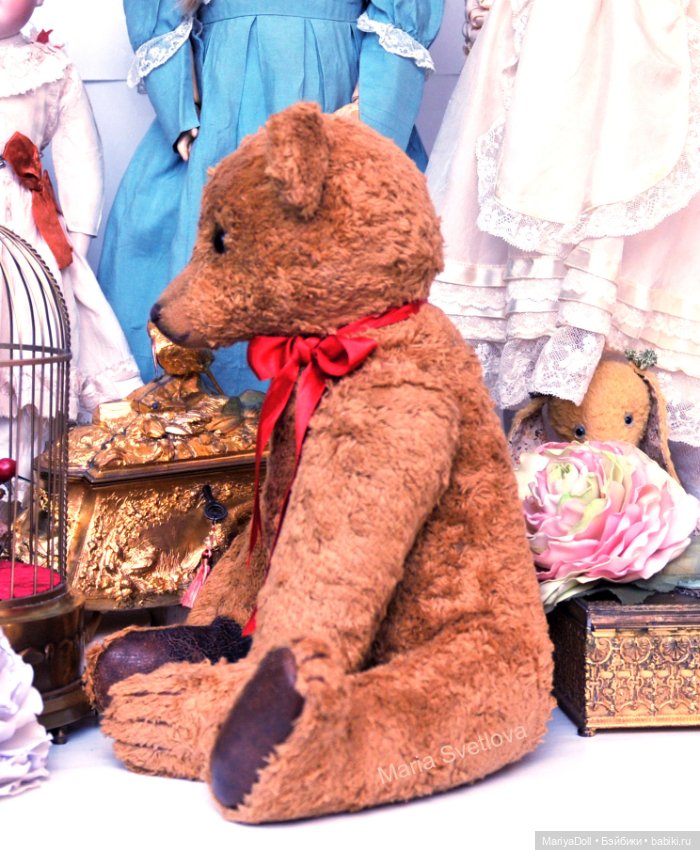 Выкройка Мишка Тедди Ранний Антикварный Медведь Немецкий Шарнирный Teddy Bear 45см (фото 4)