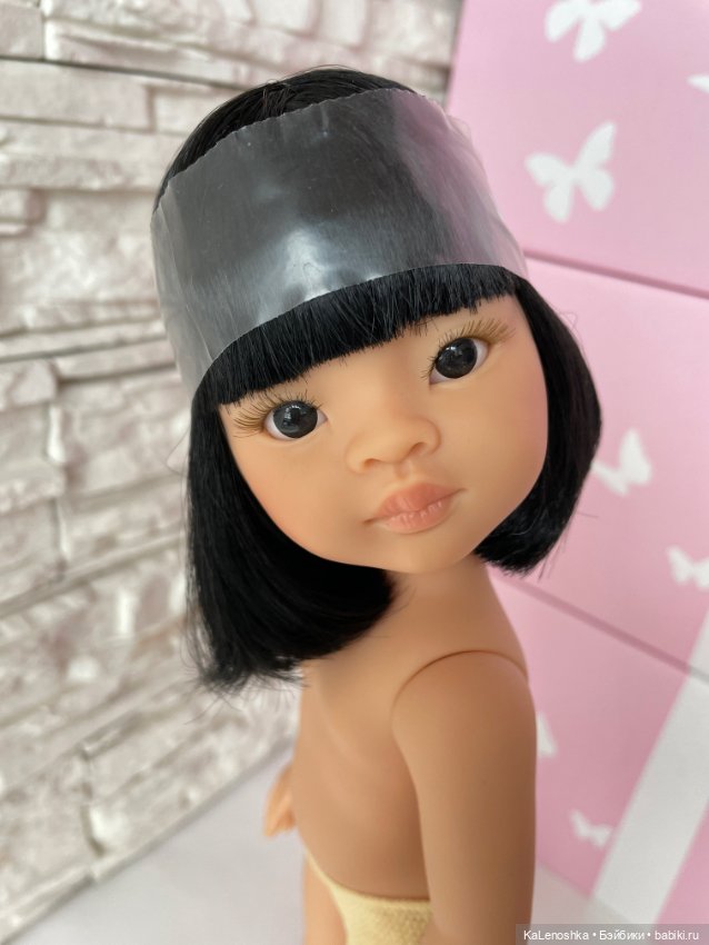 Лиу с каре и чёлкой, чёрными волосами, чёрными глазами Паола Рейна(Paola Reina), нюд (фото 7)