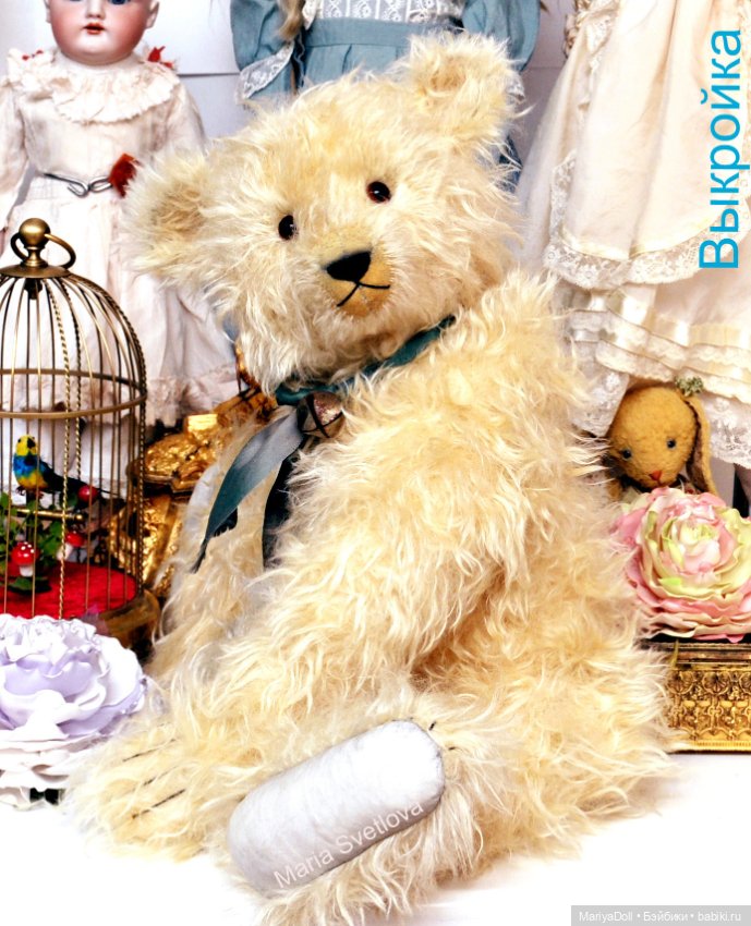 Авторская Выкройка Мишки типа Штайф Steiff Мишка Тедди 1908г Немецкий Шарнирный Традиционный Медведь (фото 3)