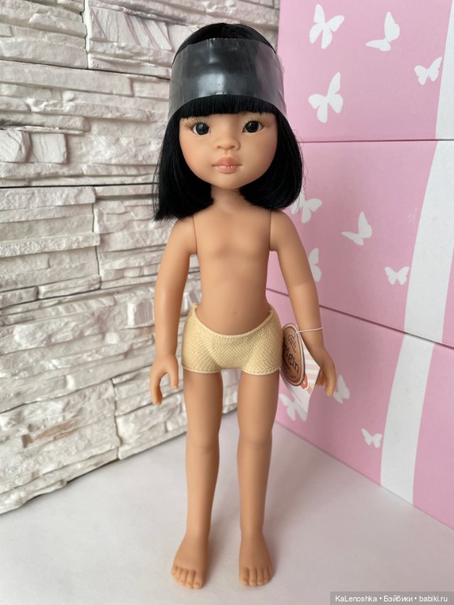 Лиу с каре и чёлкой, чёрными волосами, чёрными глазами Паола Рейна(Paola Reina), нюд