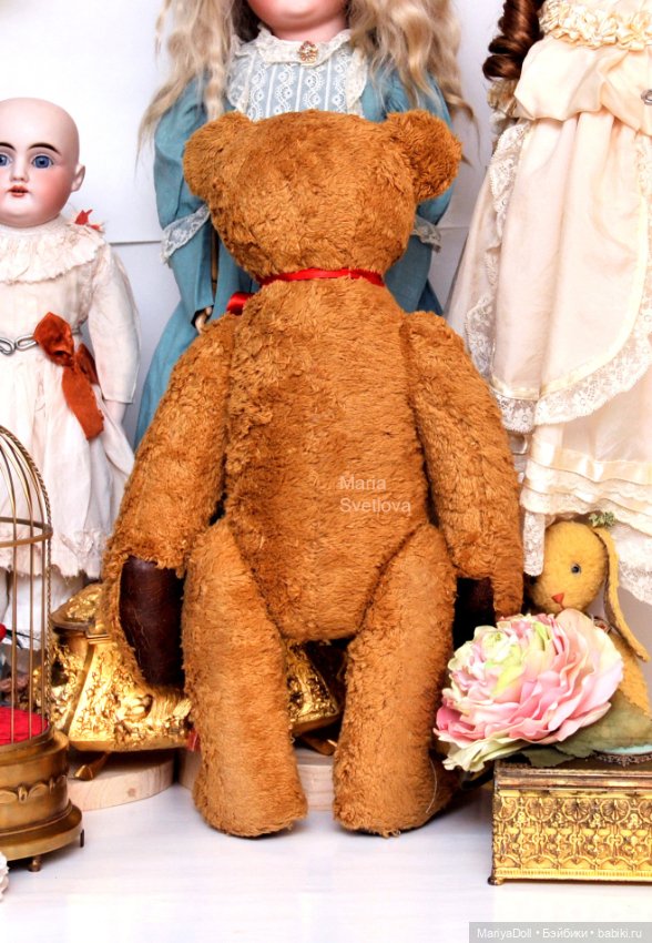 Выкройка Мишка Тедди Ранний Антикварный Медведь Немецкий Шарнирный Teddy Bear 45см (фото 6)