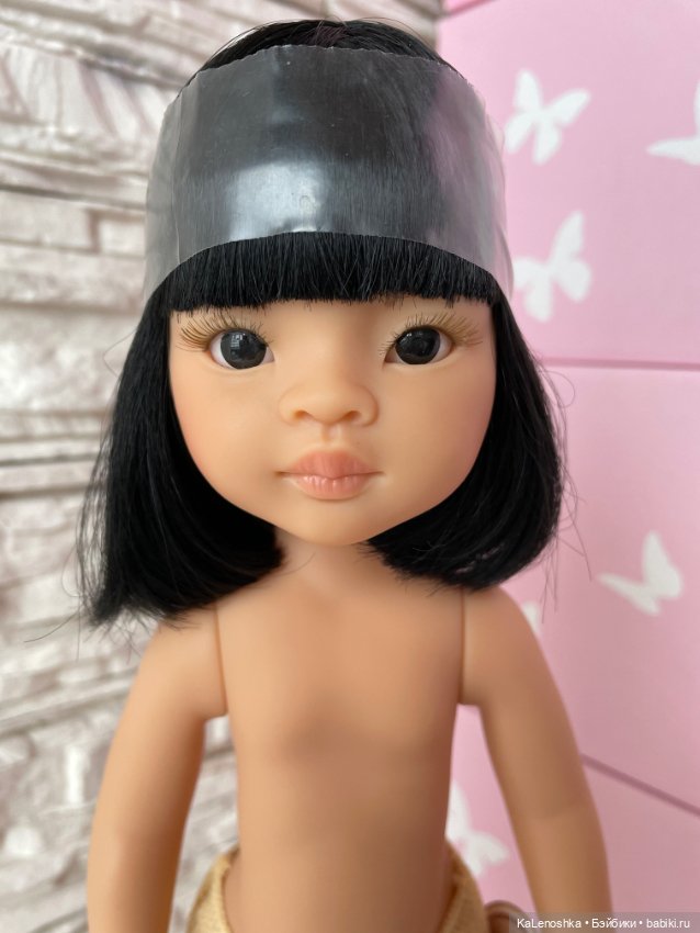 Лиу с каре и чёлкой, чёрными волосами, чёрными глазами Паола Рейна(Paola Reina), нюд (фото 3)