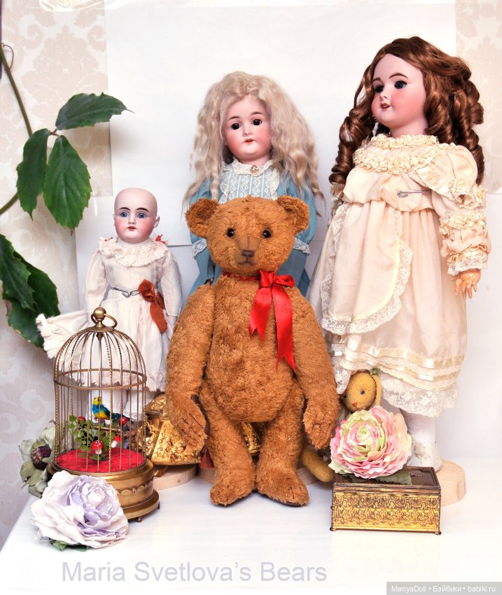 Выкройка Мишка Тедди Ранний Антикварный Медведь Немецкий Шарнирный Teddy Bear 45см (фото 7)