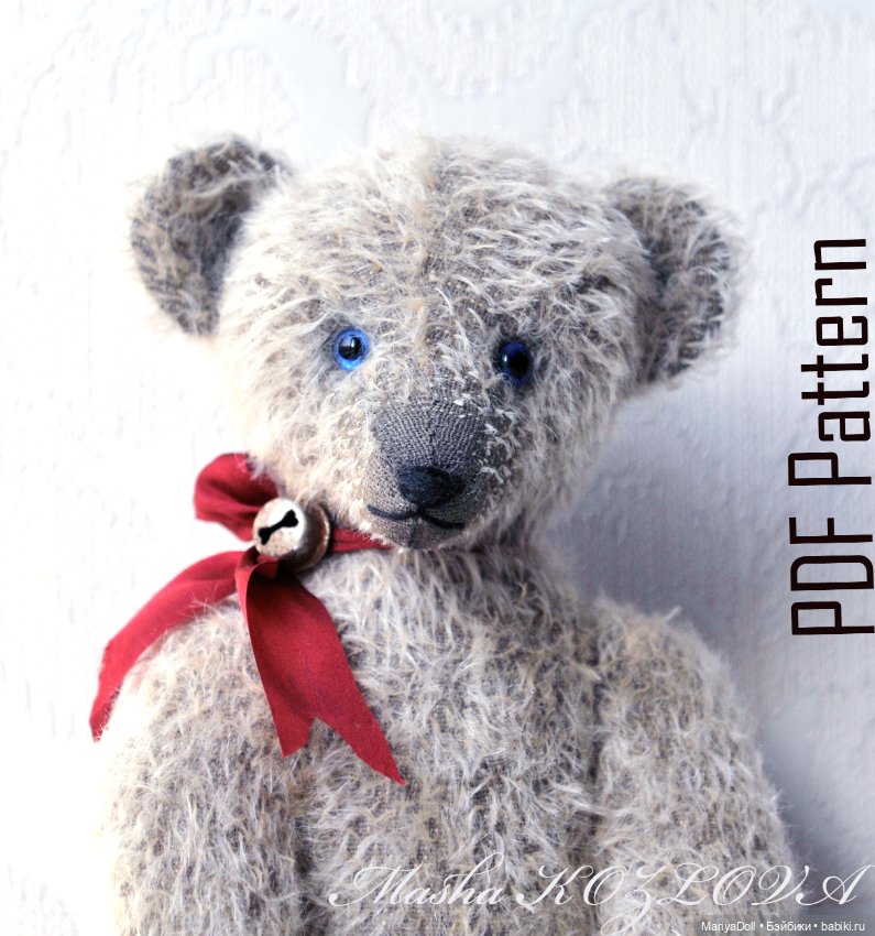 Авторская Выкройка Медведя типа Штайф Steiff 1908г Немецкий Традиционный Мишка Тедди (фото 3)