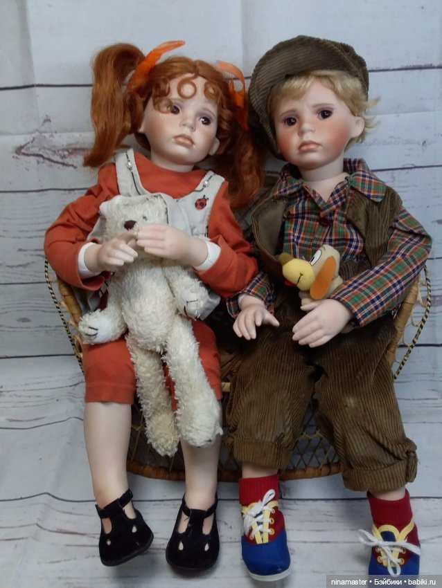 Близнецы от Kelly RuBert — Фарфоровые куклы (фото 2)