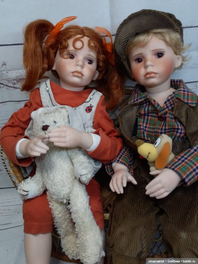 Близнецы от Kelly RuBert — Фарфоровые куклы