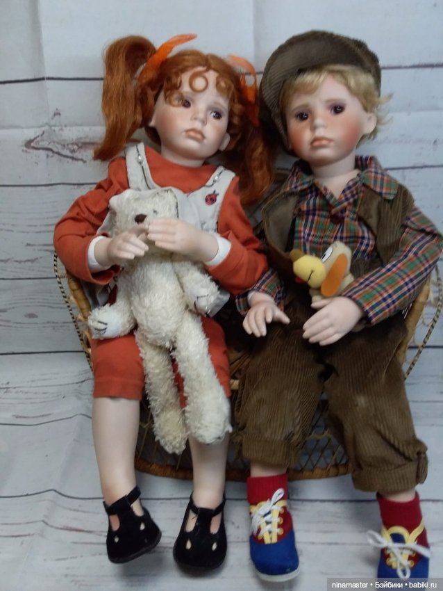 Близнецы от Kelly RuBert — Фарфоровые куклы (фото 3)