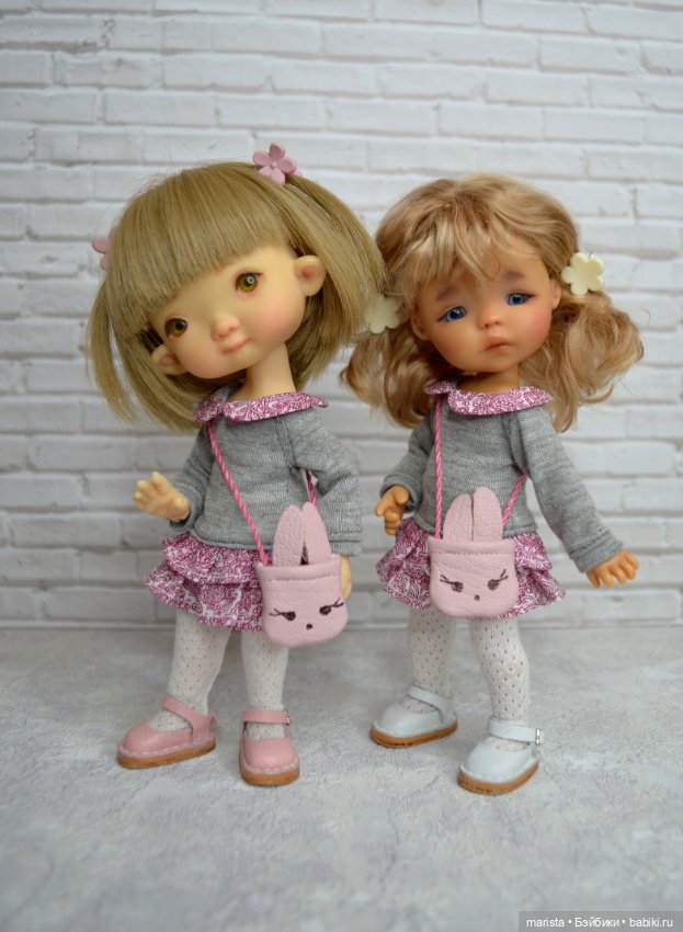 Платья с сумочками-зайками для Twinkles Meadow dolls, Irrealdoll