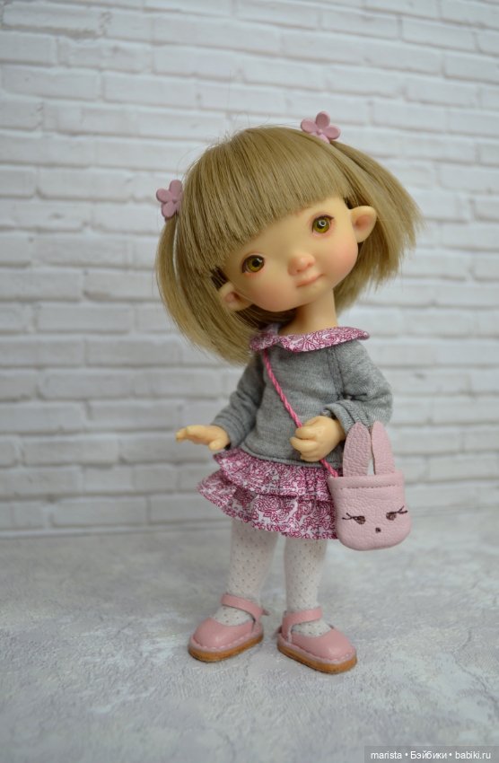 Платья с сумочками-зайками для Twinkles Meadow dolls, Irrealdoll (фото 3)