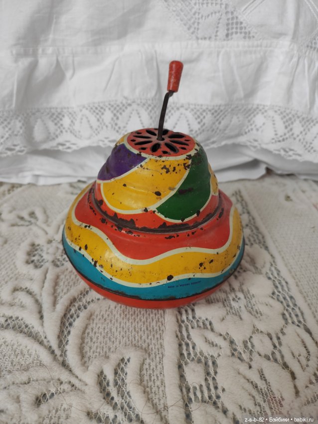 Жестяная шарманка — Винтажные куклы и игрушки детства